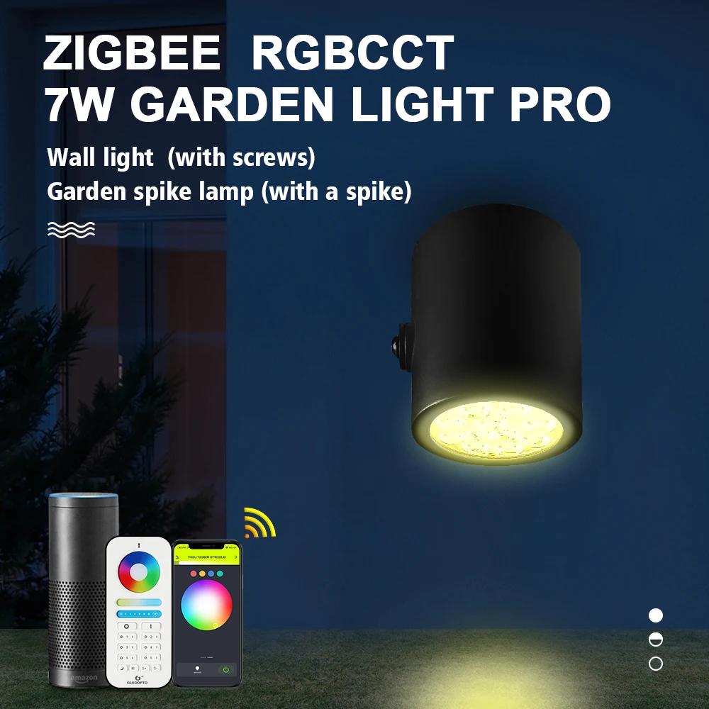 GLEDOPTO-Zigbee3.0 RGBCCT  ũ , Ʈ 7W LED   Ŭ Ʈ IP66  ܵ  Ƽ